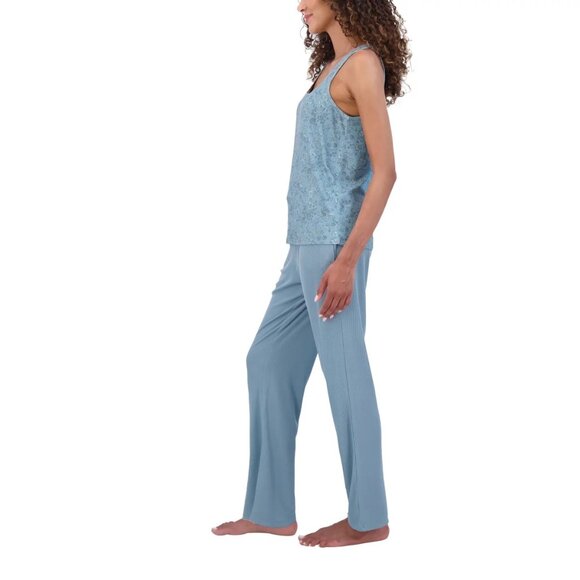 Live2Lounge Sm 3-piece Loungewear Set Cardigan Sleeveless Tank Top Pants Cooling - Picture 4 of 9